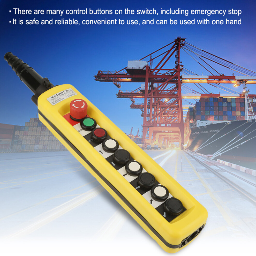 Durable Abs Crane Hoist Lift Controller With Emergency Stop Button 9421362791923