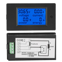 PZEM-051 DC-Spannungs- und Strommesser 6,5-100V 50A Shunt-Energieüberwachung