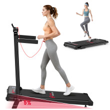 T7 Black Folding Treadmill with Side Handles
