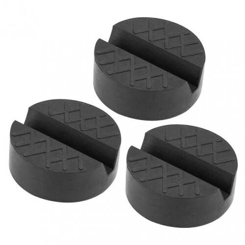 (3pcs) Universal Slotted Car Jacks Rubber Pad Pressure Resistant Jacking Tool for Car Maintenance