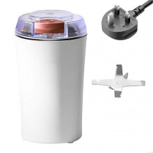 (UK plug, Lvory) Portable Electric Spice Grinder Home Use Powerful Beans Spice Grinding Tool for Herbs Spices Nuts