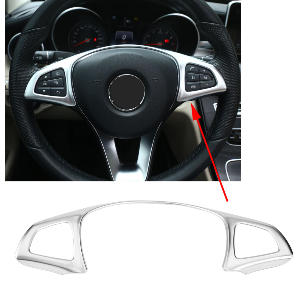 Car Steering Wheel Trim Sticker For E W213 C W205 Glc X253 Silver 9321362789657