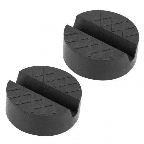 (2pcs) Universal Slotted Car Jacks Rubber Pad Pressure Resistant Jacking Tool for Car Maintenance