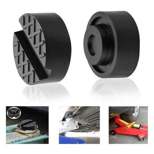 (2pcs) Universal Slotted Car Jacks Rubber Pad Pressure Resistant Jacking Tool for Car Maintenance 2