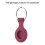 (Wine Red half Pack) Protective Case Compatible with Airtags 2021 Silicone Holder with Key Chain Portable Protector Case Easy Attach 3