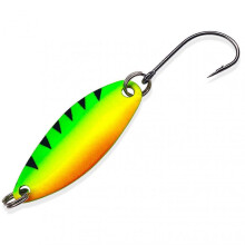 (Yellow Green Black Stripes) Fishing Spoon Metal Fishing Lure All-Purpose Simulation Fishing Lures for Fishing Equipment Attracting Fish
