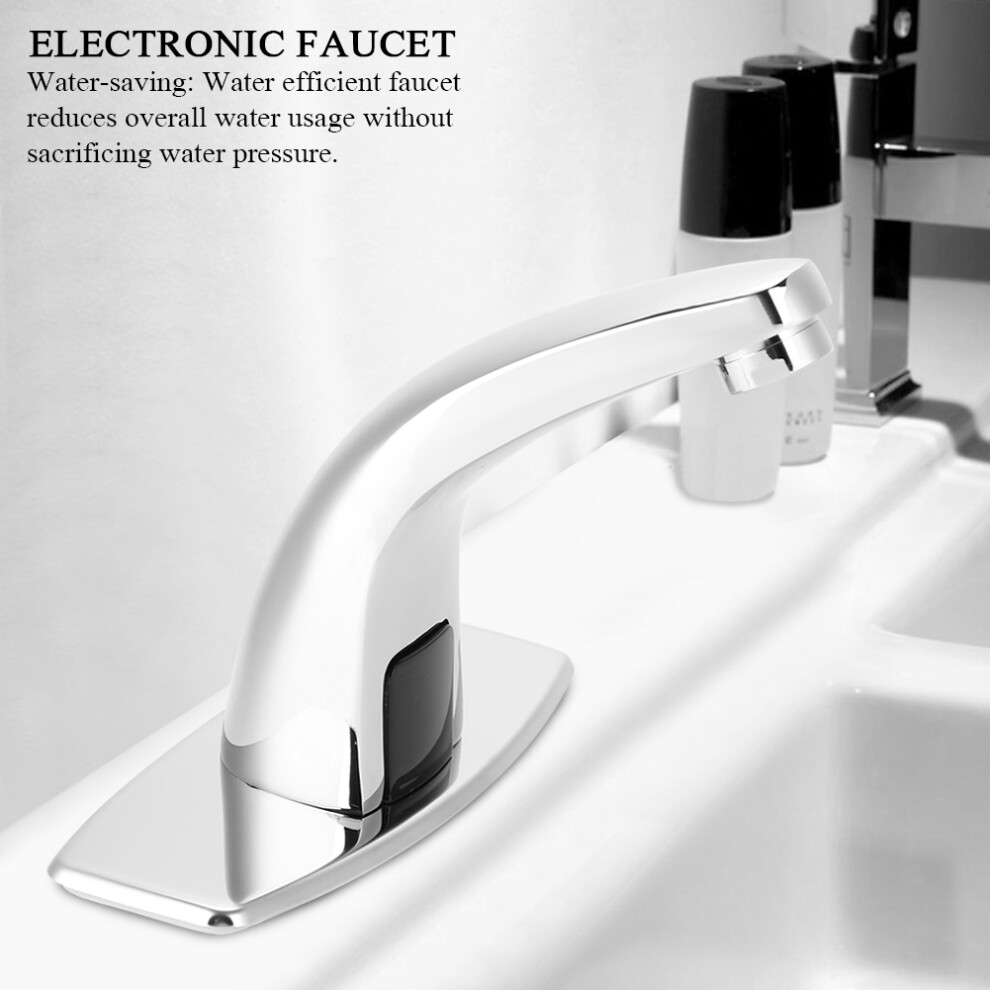Hands-Free Sink Faucet Touchless Motion Sensor With Hot & Cold Water 8281362792013