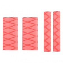 (Two piece, Red) Handlebar Cover Waterproof Universal Electric Car Horns Brake Cover for Motorbike