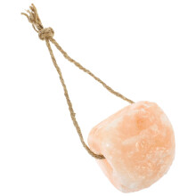Natural Pink Salt Block for Livestock Hanging Mineral Lick Brick with Rope for Horses Cattle Deer Safe and Nutritious