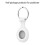 (White half Pack) Protective Case Compatible with Airtags 2021 Silicone Holder with Key Chain Portable Protector Case Easy Attach 1