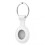 (White half Pack) Protective Case Compatible with Airtags 2021 Silicone Holder with Key Chain Portable Protector Case Easy Attach 4