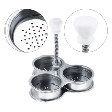 Egg Poacher Pan, Stainless Steel Non Stick Poached Egg Maker, Egg Cooker Excellence & Multifunctional Wide Use, Breakfast Cooking Tool (3 Cups)