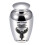 Mini Black Motorcycle Cremation Urn Riding in Heaven-Silver 1