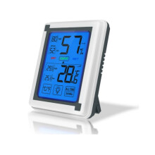 Drahtloses digitales Hygrometer, Temperatur- und Feuchtigkeitsmonitor für den Innen- und Außenbereich, Freihändige Überwachung mit