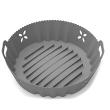 Antiaanbak siliconen bakplaat voor airfryer, veelzijdige herbruikbare bakmat met handige functies, hittebestendige binnenkant voor frituren en