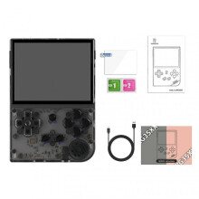 (192G, Transparent Black) Portable Vintage Handheld Game Player Lightweight Game Playing Device for Adults Children