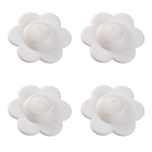 Haarfänger mit flexiblen Saugnäpfen, weiche Silikonkonstruktion für hervorragenden Halt und Langlebigkeit, Blumendesign für optimale Effizienz