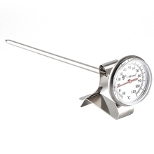 Frittierthermometer mit gut ablesbarem Zifferblatt, vielseitig einsetzbar und benutzerfreundlich, Edelstahl sorgt für Langlebigkeit und