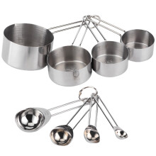 Strumenti di misurazione precisi, set di misurini multi-pezzo in acciaio inossidabile per misurazioni affidabili in cucina e in pasticceria.