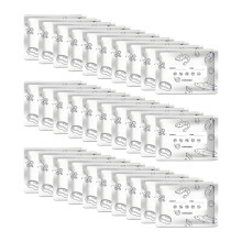 Reusable Aluminum Foil Sealable Storage Bags, 2025 New-30Pcs M