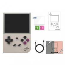 (192G, Grey) Portable Vintage Handheld Game Player Lightweight Game Playing Device for Adults Children