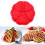 Βαφλίδικο σε σχήμα καρδιάς, αντικολλητικά αξεσουάρ ψησίματος σιλικόνης, εύκολη 6
