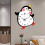 Penguins Clock for Kitchen Decorative Clock Wood-Light Blue L 6