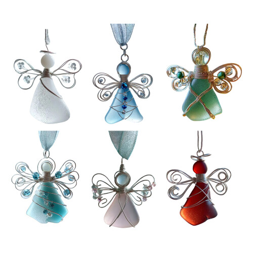 2D Flat Acrylic Angelic Hanging Decors Pendant-dark blue 1