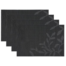 Jogos americanos antiderrapantes, design elegante, formato retangular clássico resistente ao calor, ideais para casa, restaurante e hotel.