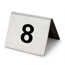 (1 to 25) 25 Pcs Stainless Steel Table Numbers Stable Base Multipurpose Number Sign for Restaurant Hotel Cafe Bar