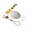 (White) Lovely Turtles Shell Divination Tool Keychain Multi-Purpose Tabletop Ornament for Women Men 1