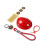 (Red) Lovely Turtles Shell Divination Tool Keychain Multi-Purpose Tabletop Ornament for Women Men 1