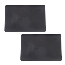Protetores de mesa para uso interno e externo, jogos americanos resistentes ao calor, impermeáveis e à prova de óleo, em couro sintético, fáceis