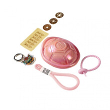 (Pink) Lovely Turtles Shell Divination Tool Keychain Multi-Purpose Tabletop Ornament for Women Men