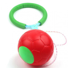 (Red) Kids Ankle Skip Ball Colorful Hop Jumping Exercise Toy Game Outdoor Sports Entertainment Toys