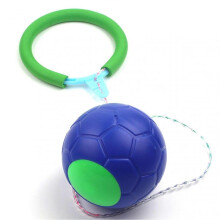 (Blue) Kids Ankle Skip Ball Colorful Hop Jumping Exercise Toy Game Outdoor Sports Entertainment Toys