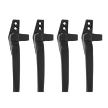 Black Left Aluminum Alloy Handle for Window Security and Ease