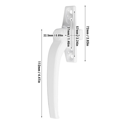 Safety Aluminum Alloy Window Lock Handle Right for Home Security 1