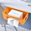(Orange) Cable Management Box Under Desk Hidden Organizer for Desktop Home Office 5