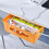 (Orange) Cable Management Box Under Desk Hidden Organizer for Desktop Home Office 2