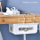 (White) Cable Management Box Under Desk Hidden Organizer for Desktop Home Office 5