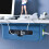 (Blue) Cable Management Box Under Desk Hidden Organizer for Desktop Home Office 4