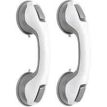 Grab Bar With Suction Cup - Bathroom Grab Bar - Portable Safety Grab Bar With Suction Cup Mount And--