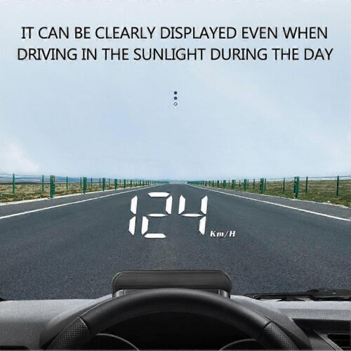 (M1) Universal HUD Head-Up Display for Cars Digital Speedometer Smart Gauge with-Compass/Speed/Warnings Function 1