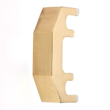 Chromium Alloy Violin Practice Mute – Gold, Lightweight, 5x2.5x1.3cm