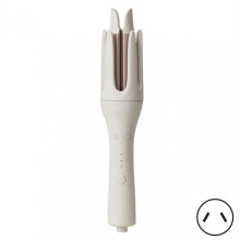 (AU Plug, Beige) Automatic Hair Curler 3 Temperature Levels Anti-Tangle Self Curling Iron for Home & Travel