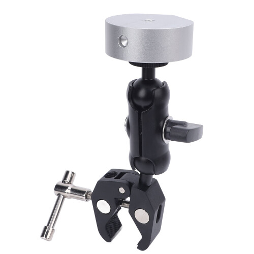Silver Satellite Bracket Set - Aluminum Adjustable Clamp for Mini Use