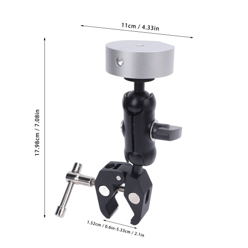 Silver Satellite Bracket Set - Aluminum Adjustable Clamp for Mini Use 1