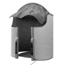 Portable Space Heater Under Desk For Leg And Foot Warmer Electric Heater With Timer And 7Setting Panel