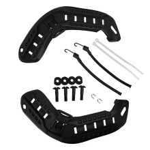 Tactical Helmet Rail Mount Side Rails Kit For Cut Helmet Black Wing Rail Accessory For Airsoft